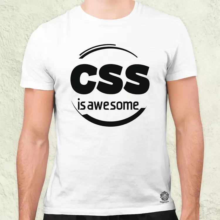 CSS is awesome v1 férfi póló