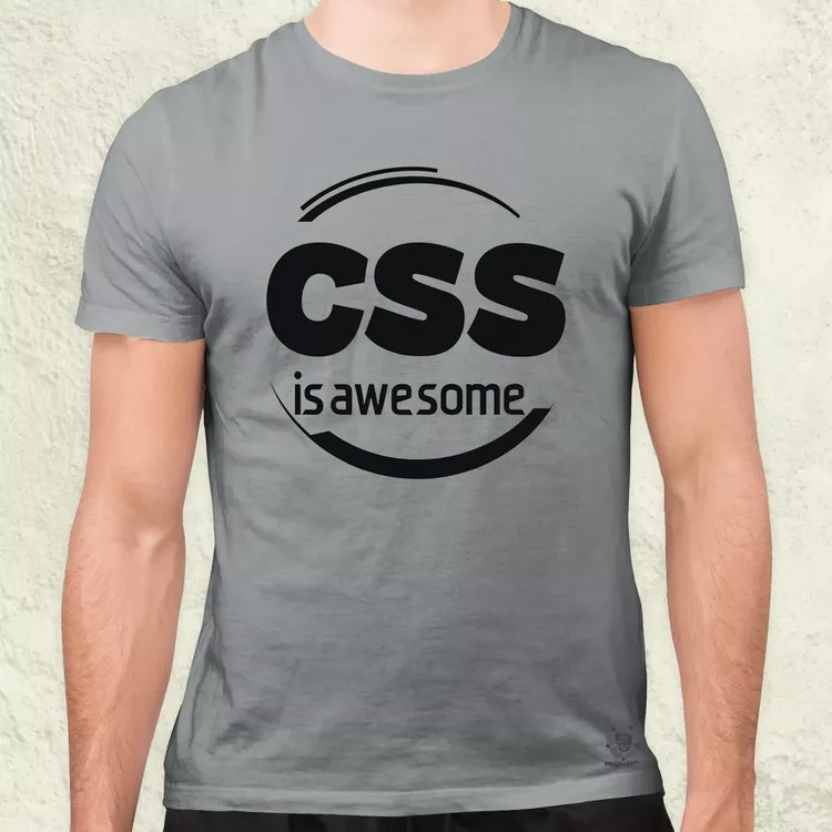 CSS is awesome v1 férfi póló