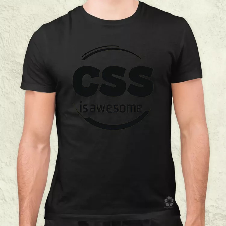 CSS is awesome v1 férfi póló