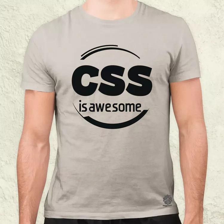 CSS is awesome v1 férfi póló