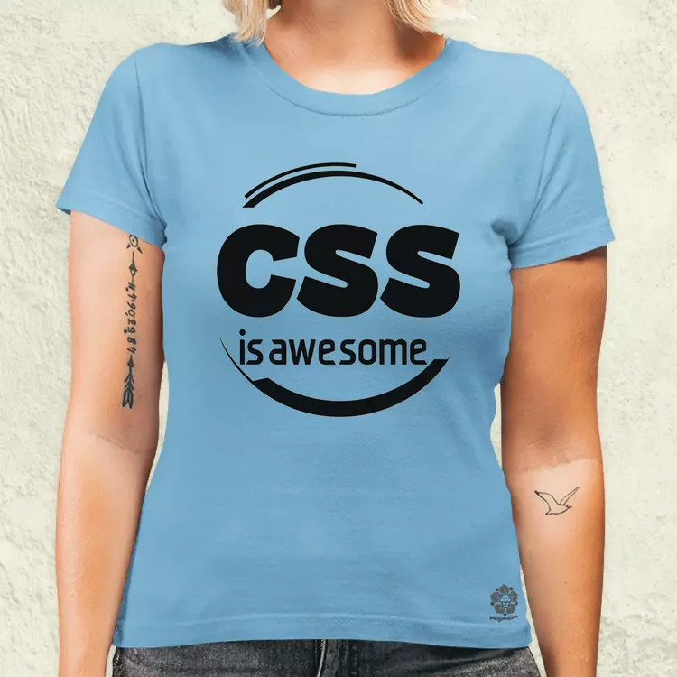 CSS is awesome v1 női póló