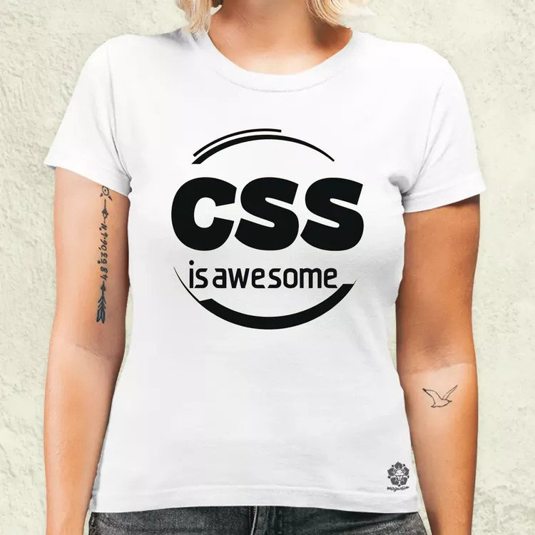 CSS is awesome v1 női póló