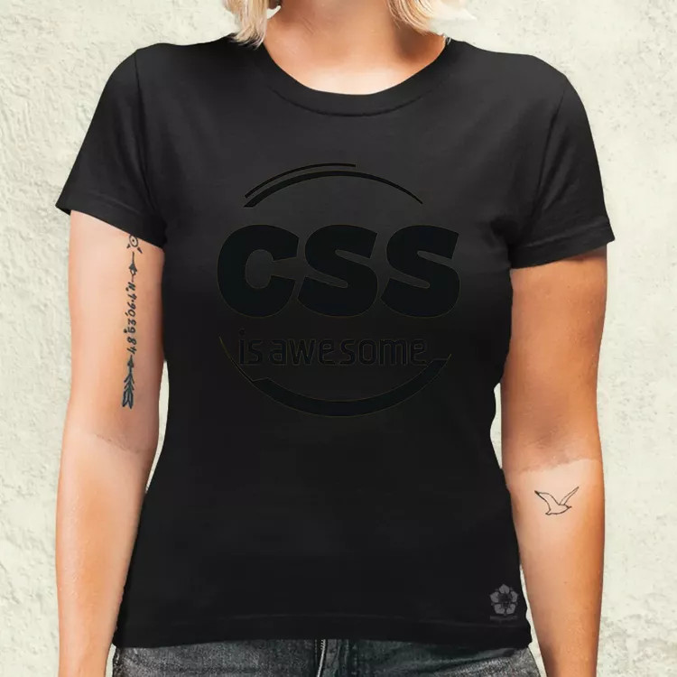 CSS is awesome v1 női póló