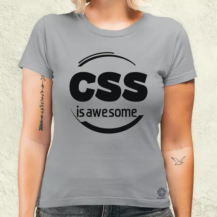 CSS is awesome v1 női póló