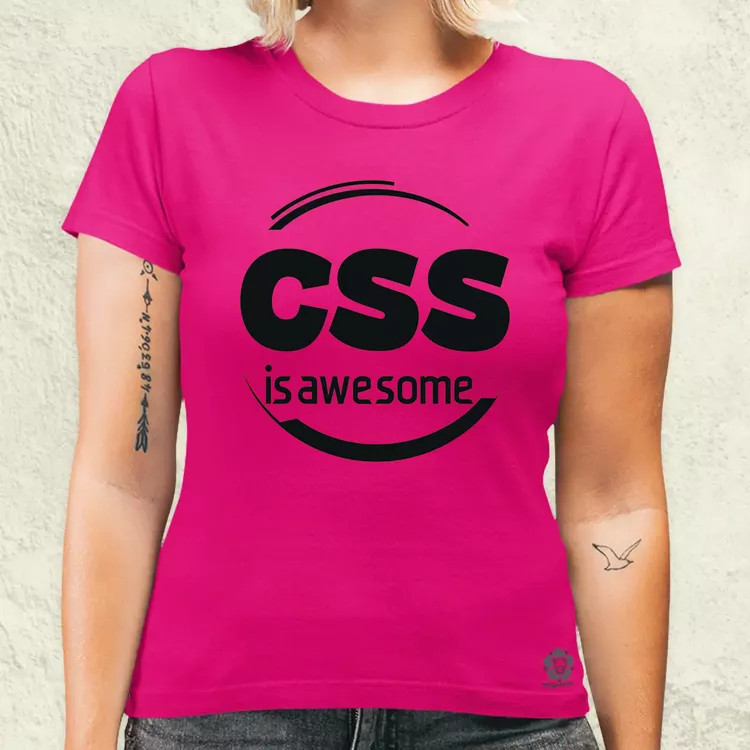 CSS is awesome v1 női póló