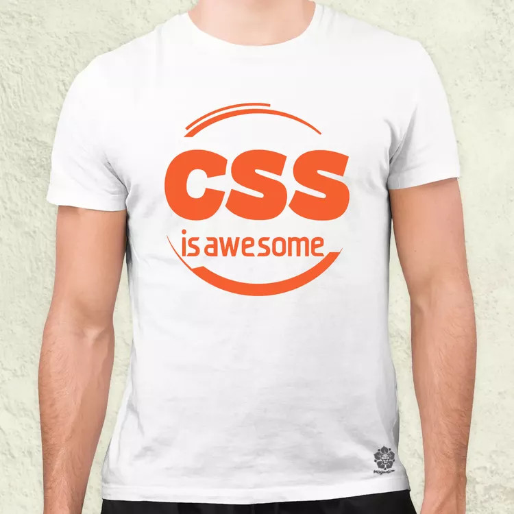 CSS is awesome v10 férfi póló
