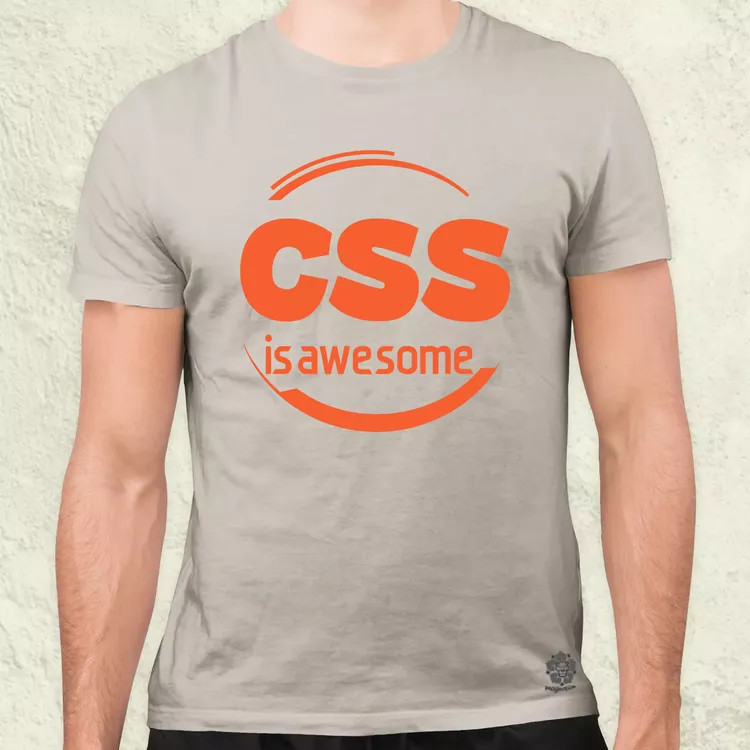 CSS is awesome v10 férfi póló