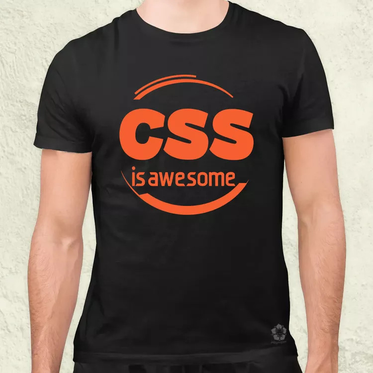 CSS is awesome v10 férfi póló