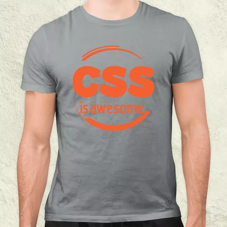 CSS is awesome v10 férfi póló