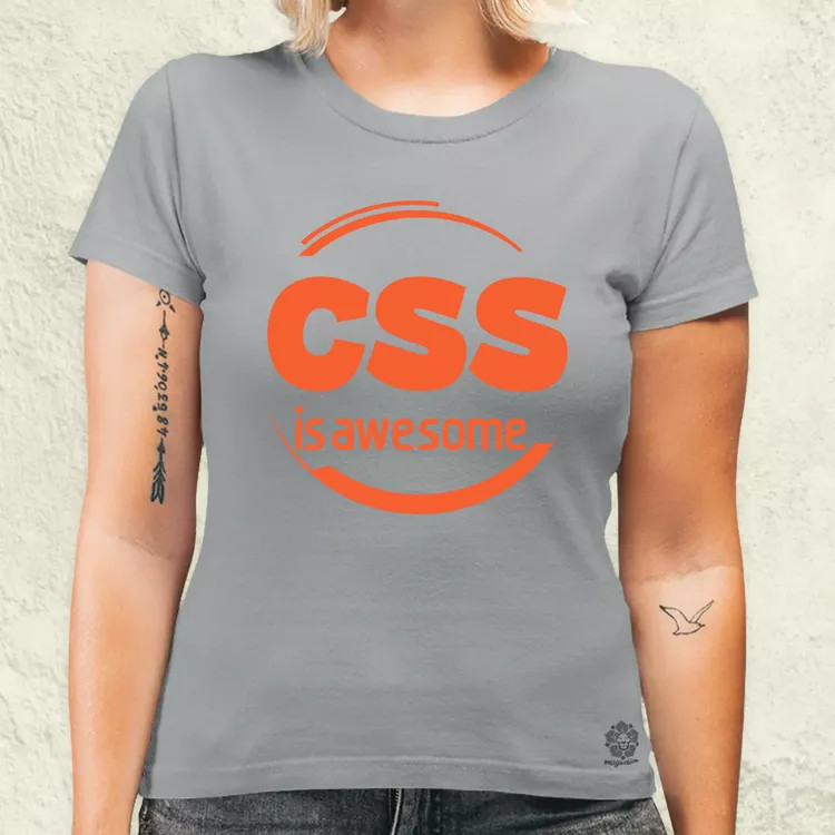CSS is awesome v10 női póló