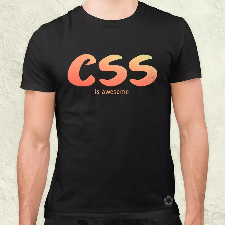 CSS is awesome v6 férfi póló