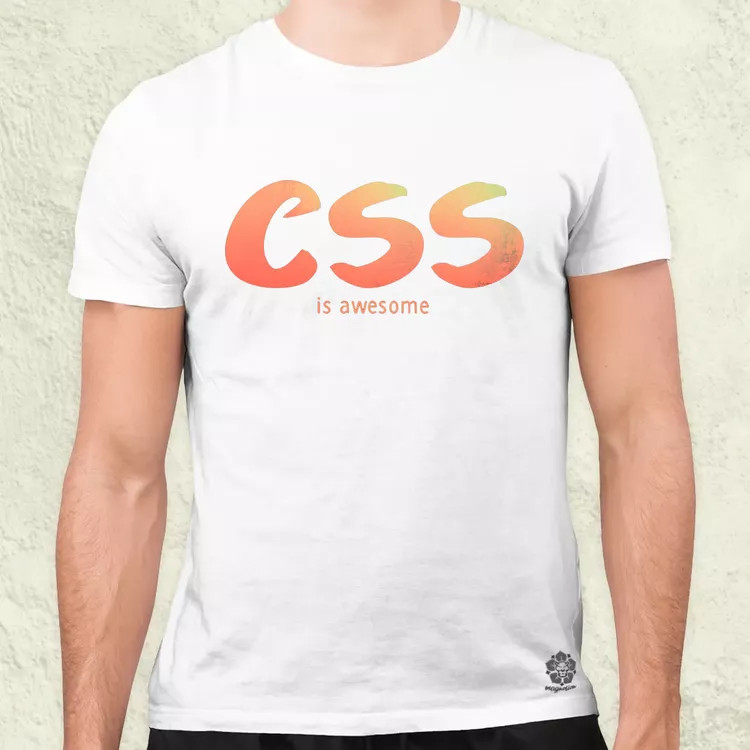 CSS is awesome v6 férfi póló