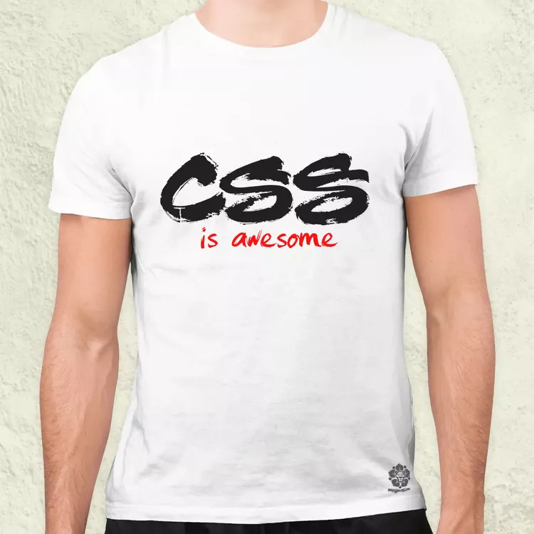 CSS is awesome v7 férfi póló