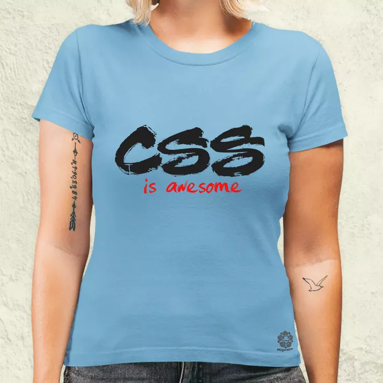 CSS is awesome v7 női póló