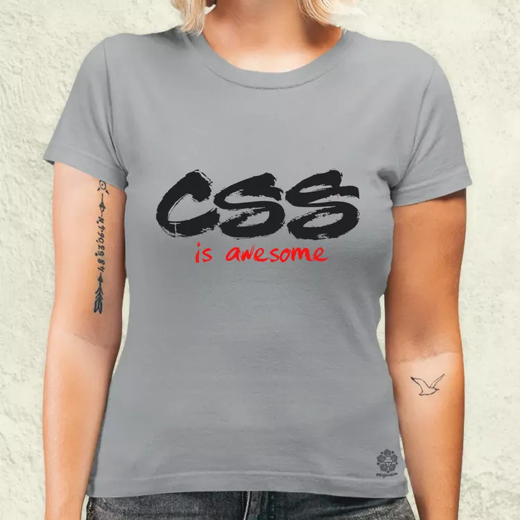 CSS is awesome v7 női póló
