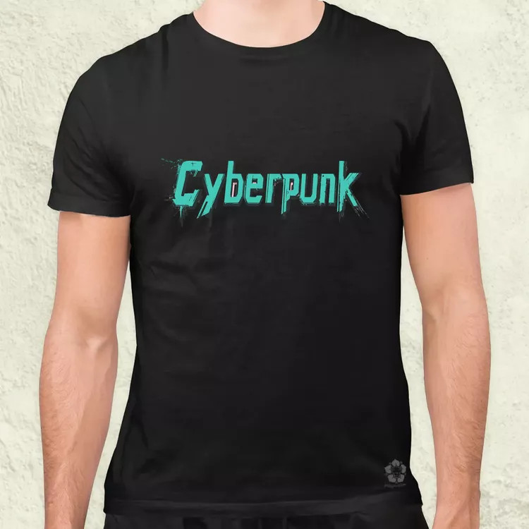 Cyberpunk v12 férfi póló