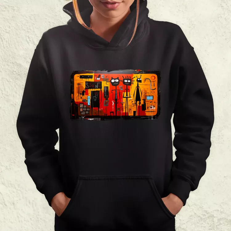 Basquiat Párban v1 női pulóver