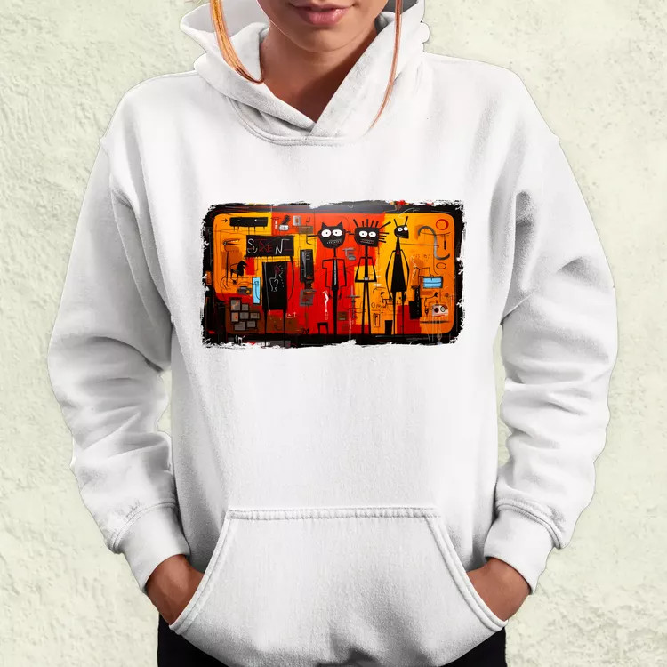 Basquiat Párban v1 női pulóver