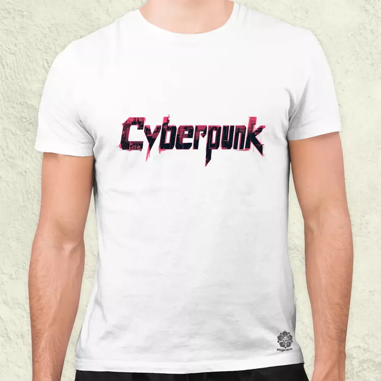 Cyberpunk v14 férfi póló
