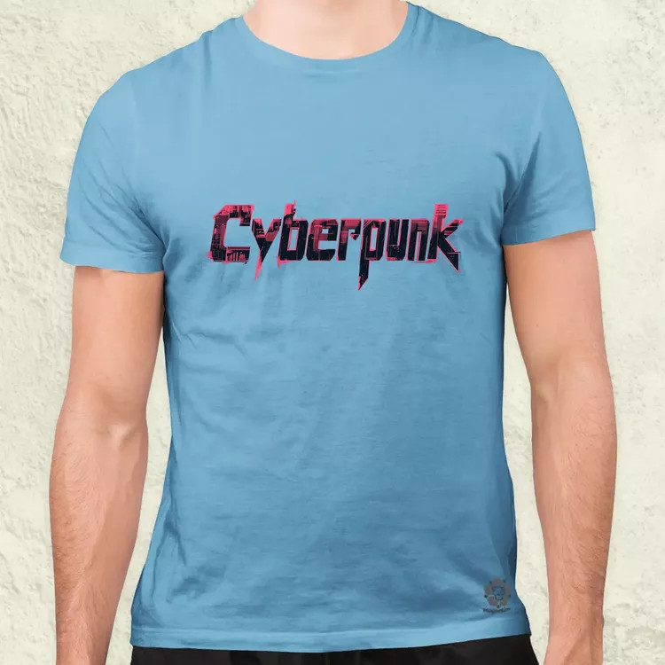 Cyberpunk v14 férfi póló