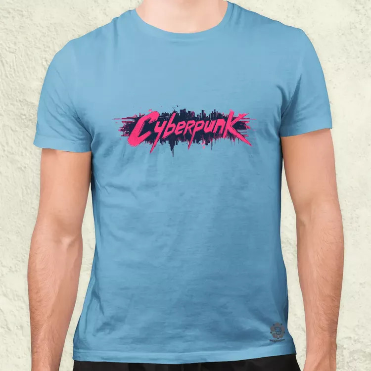Cyberpunk v16 férfi póló