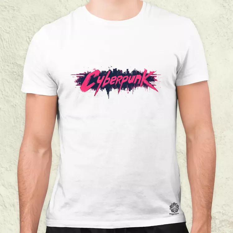Cyberpunk v16 férfi póló