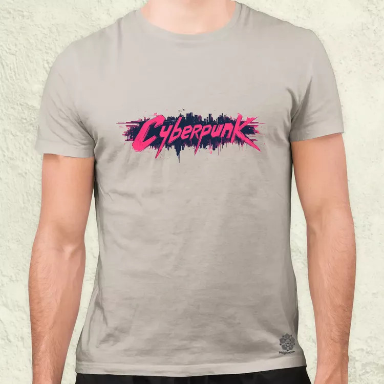 Cyberpunk v16 férfi póló