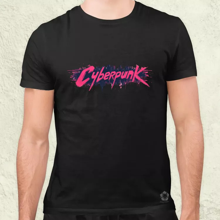 Cyberpunk v16 férfi póló