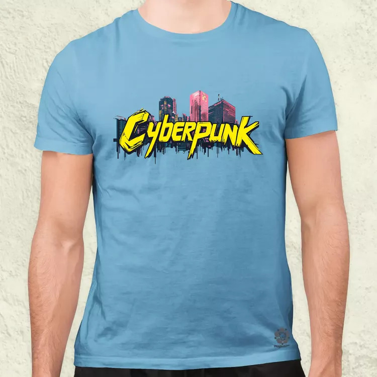 Cyberpunk v40 férfi póló
