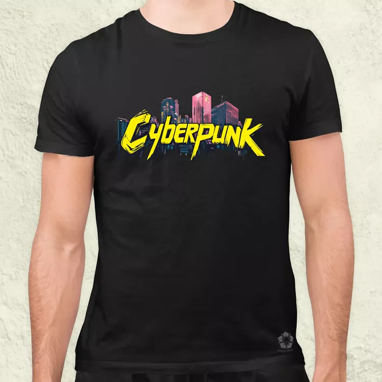 Cyberpunk v40 férfi póló
