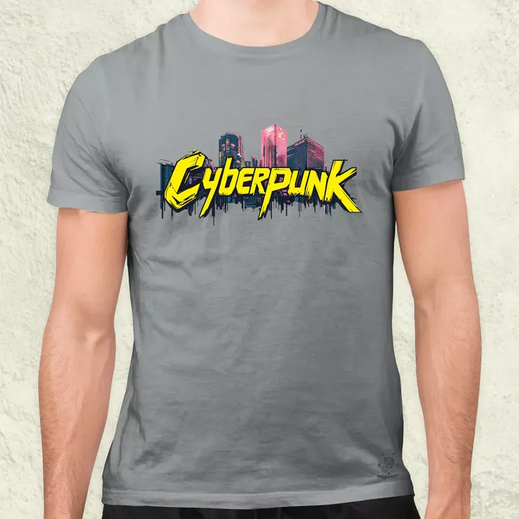Cyberpunk v40 férfi póló