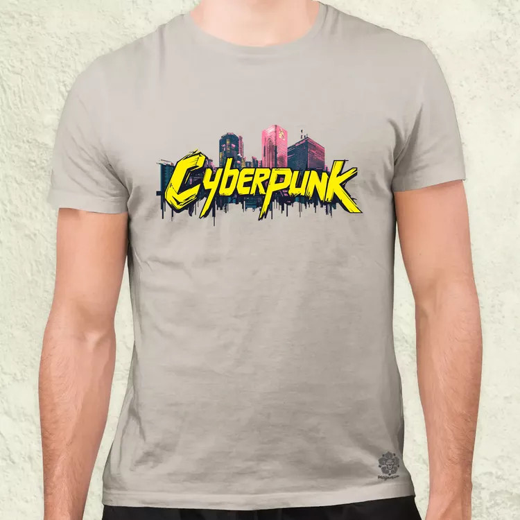 Cyberpunk v40 férfi póló