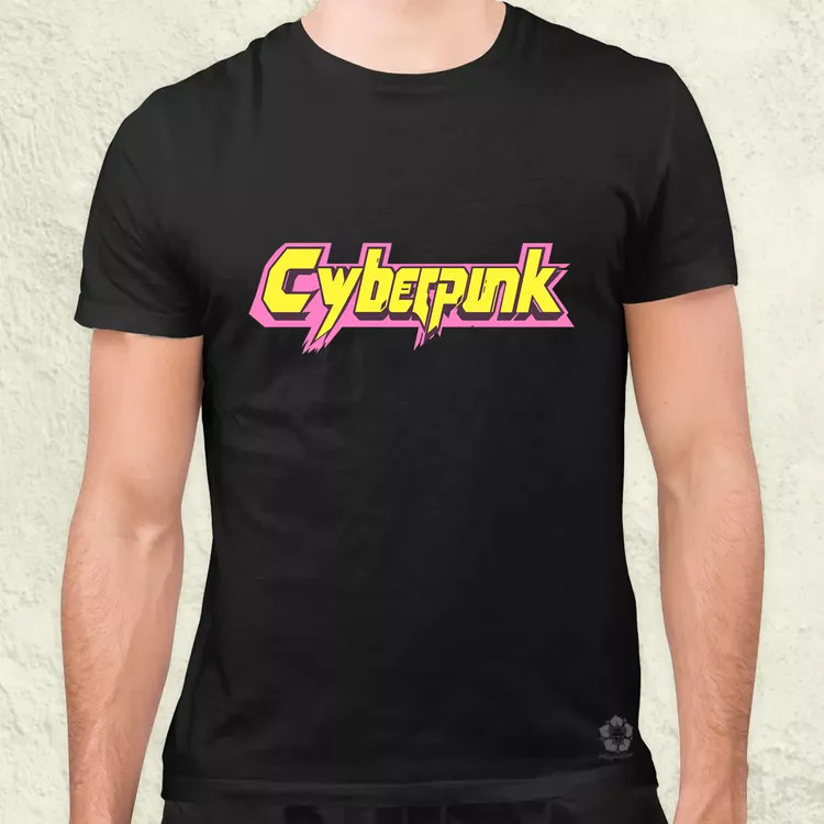 Cyberpunk v42 férfi póló