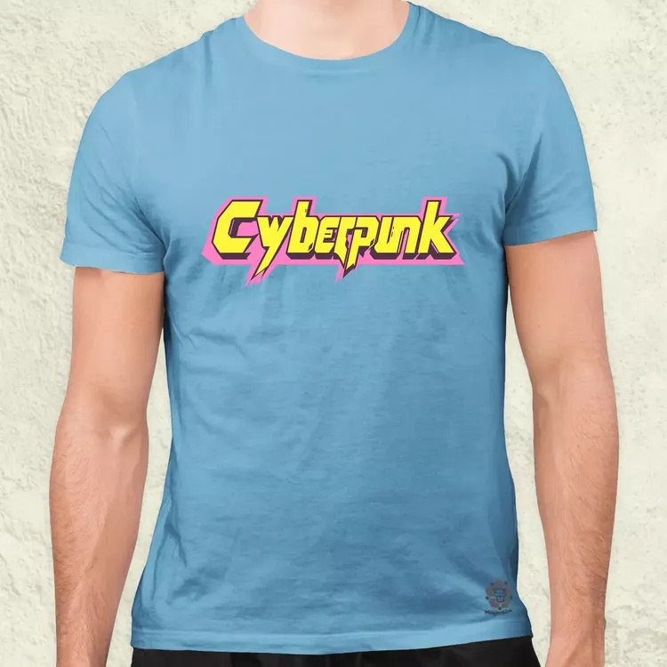 Cyberpunk v42 férfi póló