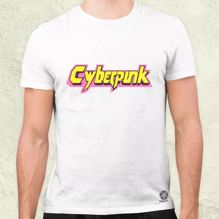 Cyberpunk v42 férfi póló