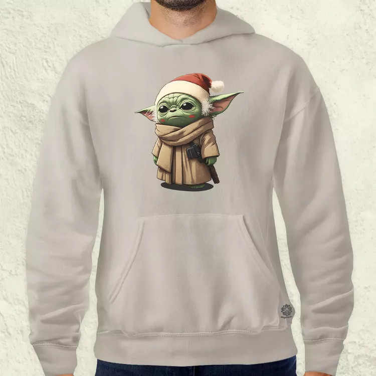 Xmas Baby Yoda férfi pulóver