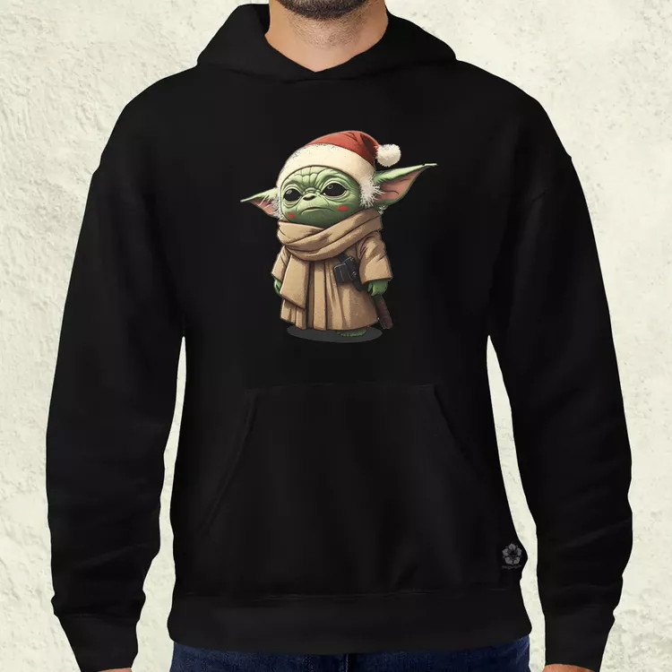 Xmas Baby Yoda férfi pulóver