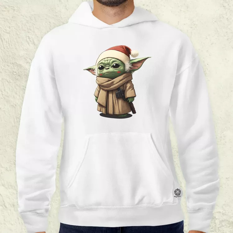Xmas Baby Yoda férfi pulóver
