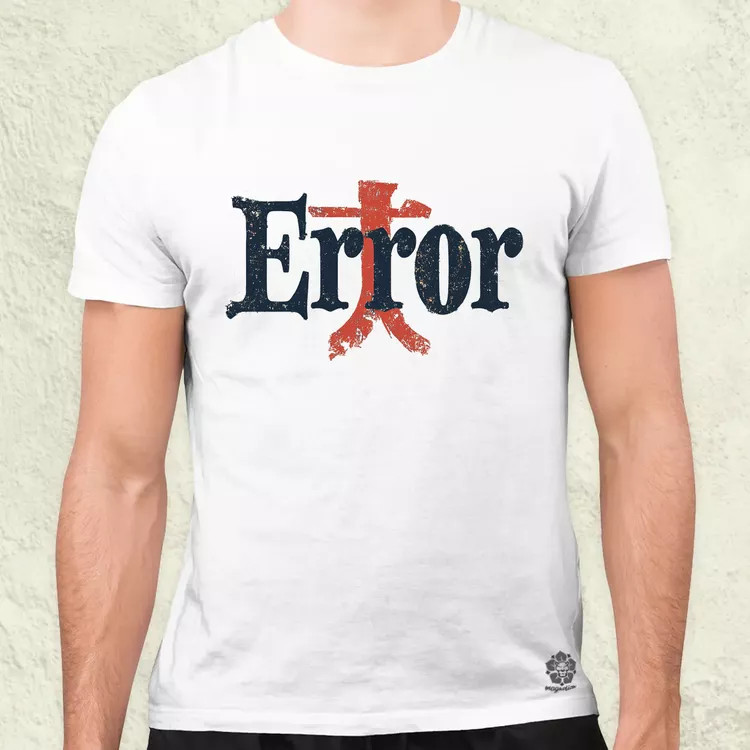 Error v2 férfi póló