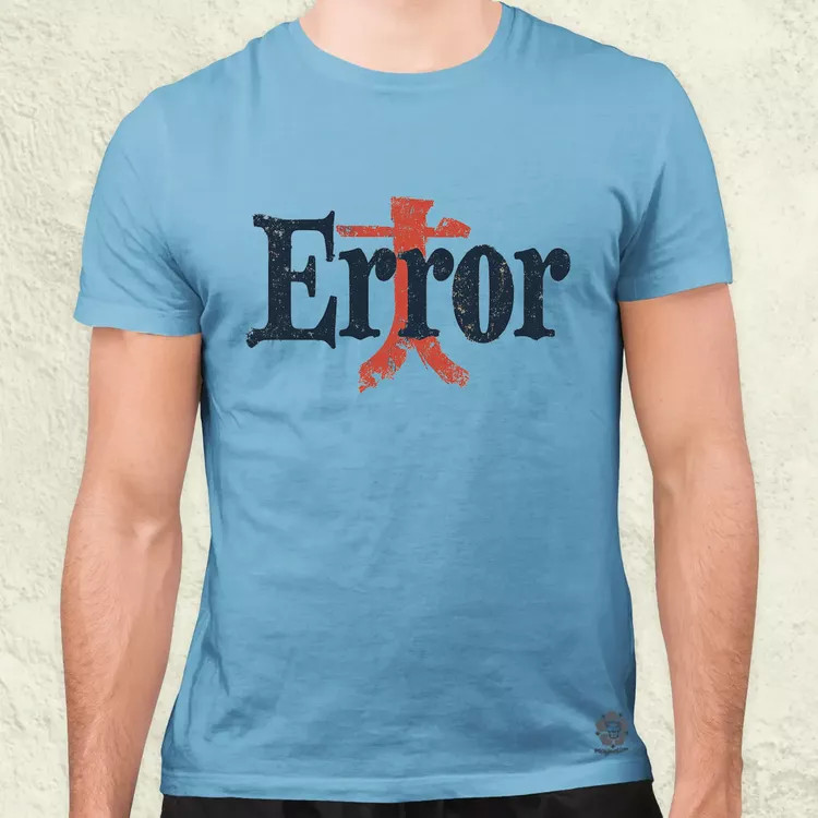 Error v2 férfi póló