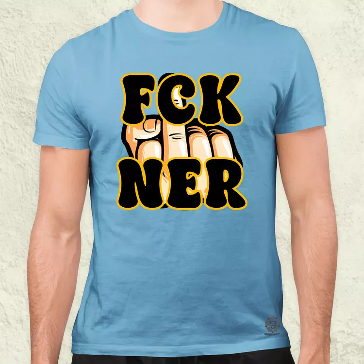 FCK Ner fekete férfi póló