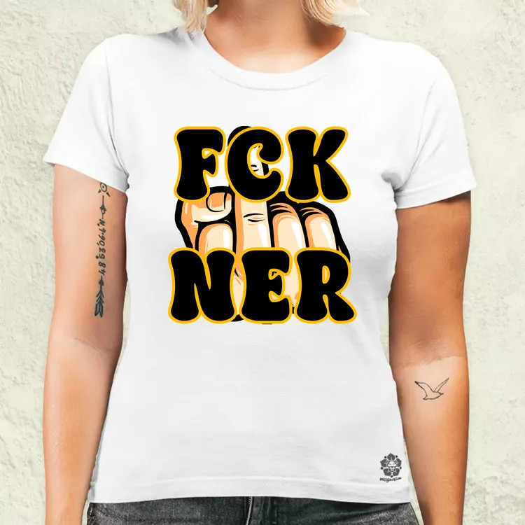FCK Ner fekete női póló