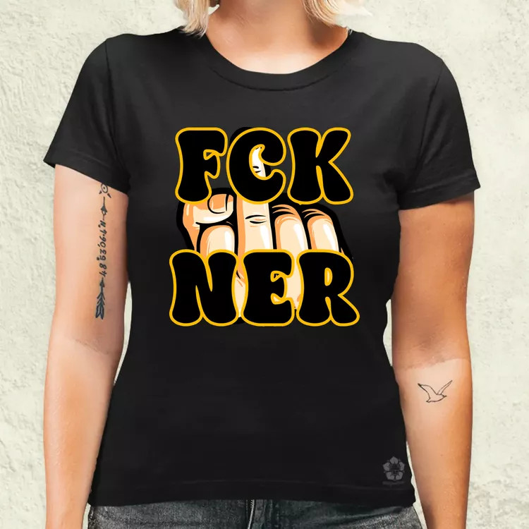 FCK Ner fekete női póló