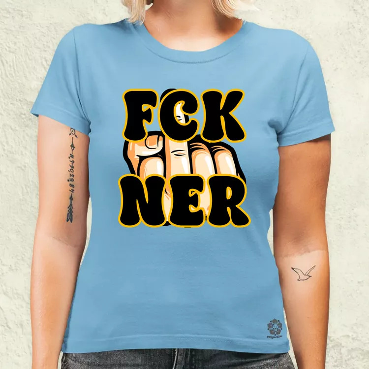 FCK Ner fekete női póló