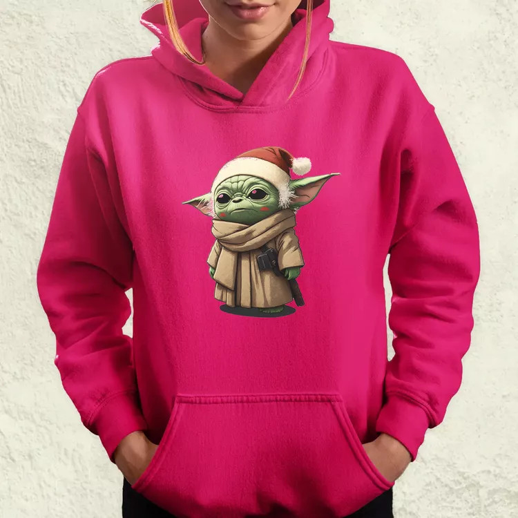 Xmas Baby Yoda női pulóver
