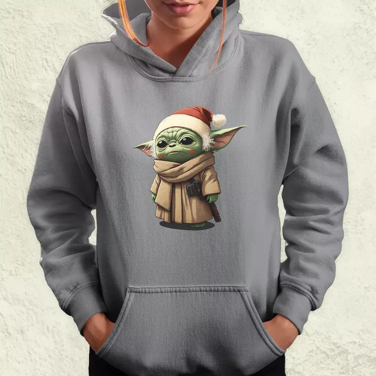 Xmas Baby Yoda női pulóver