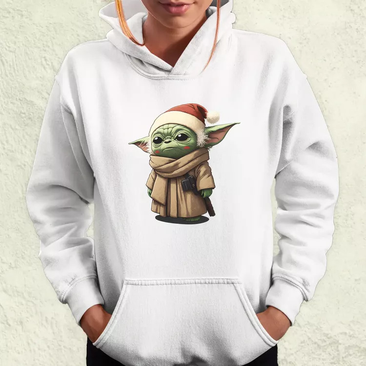 Xmas Baby Yoda női pulóver