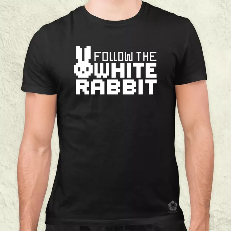 Follow the White Rabbit férfi póló