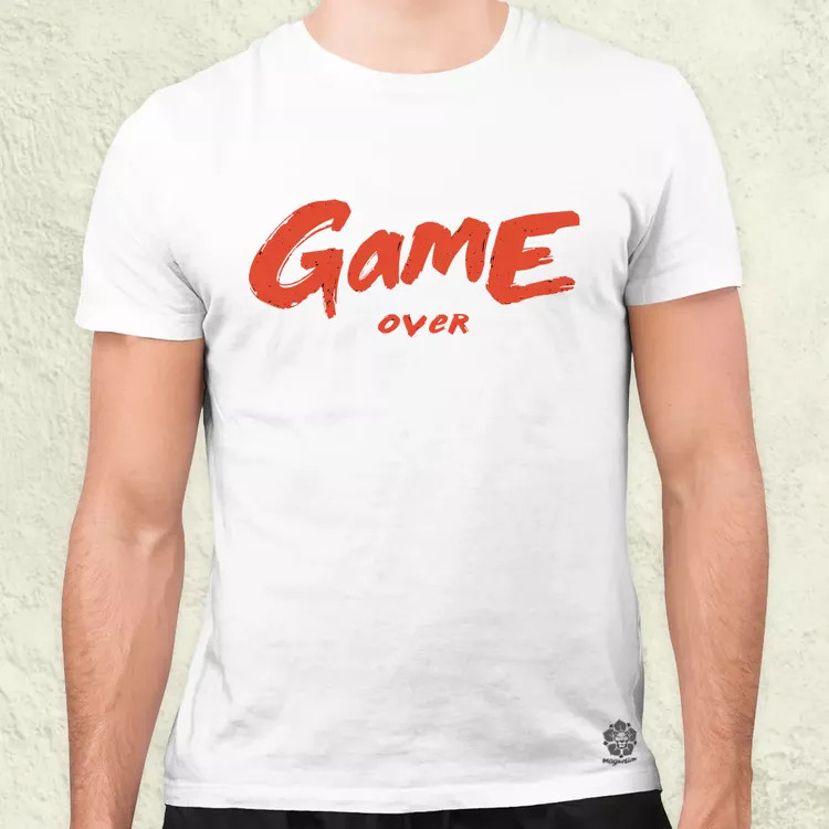 Game over v10 férfi póló