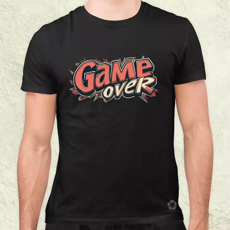 Game over v12 férfi póló